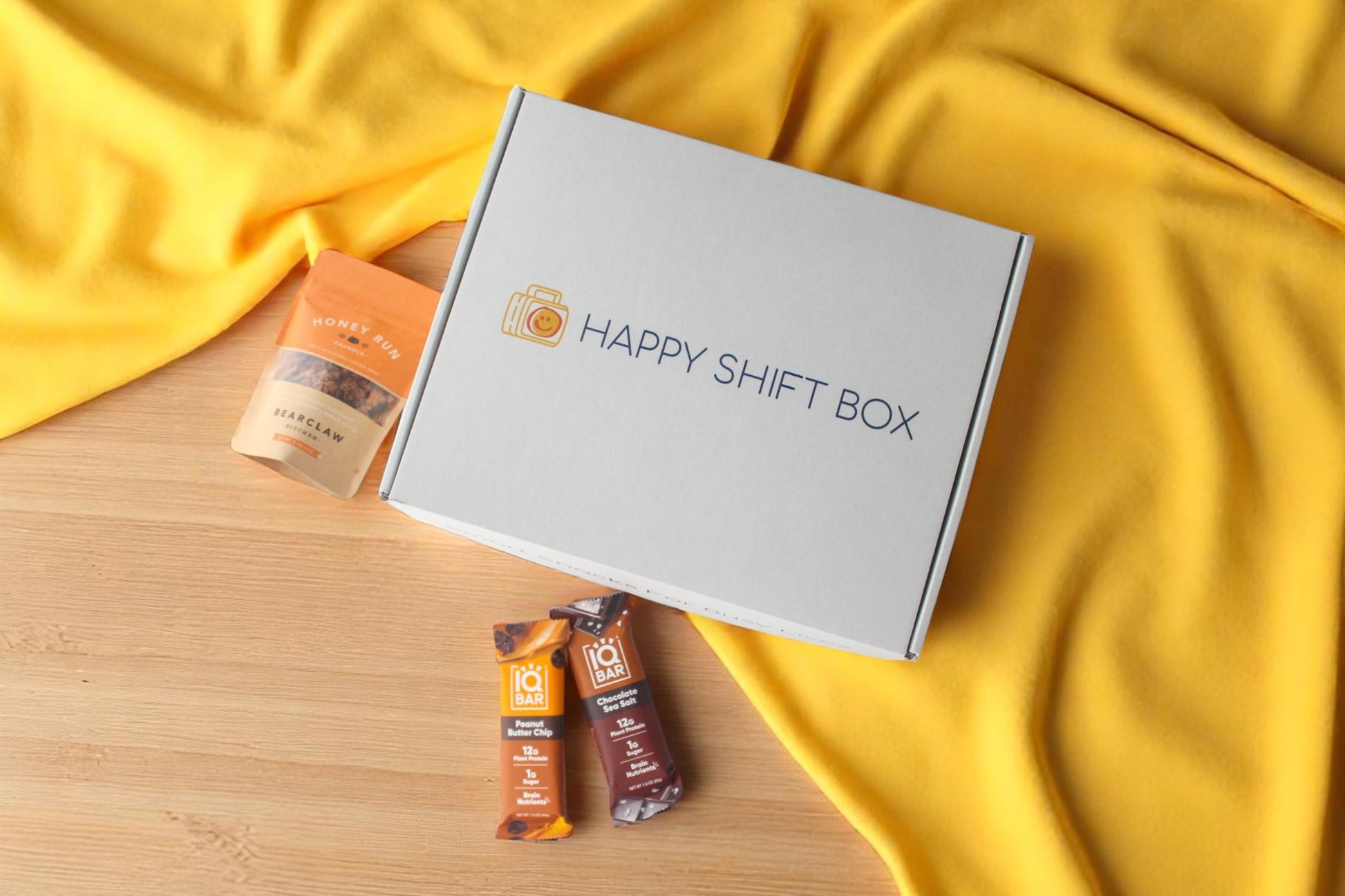 Subscription Snack Box with IQ bars and Bearclaw Granola