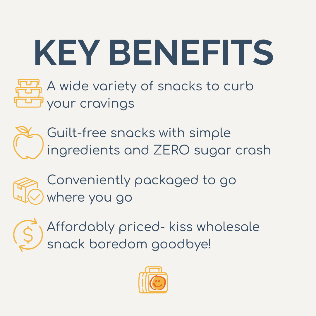 Guilt-free snacks with simple ingredients and zero sugar crash